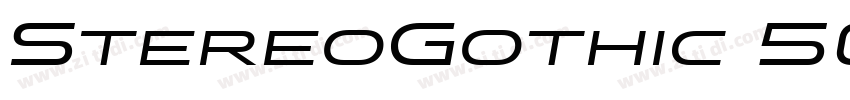 StereoGothic 500 Reg字体转换